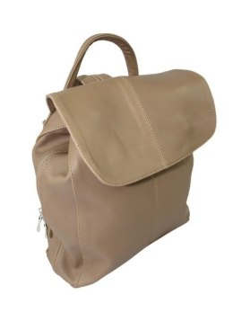 Plecak Skórzany MAGRE (PL) NATALIA Skóra Naturalna Licowa Gładka CAPPUCINO