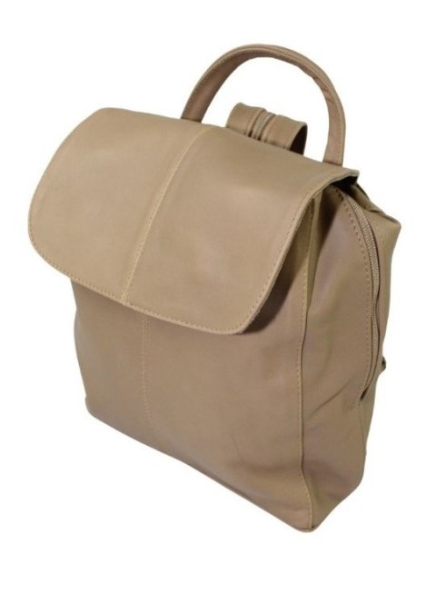 Plecak Skórzany MAGRE (PL) NATALIA Skóra Naturalna Licowa Gładka CAPPUCINO