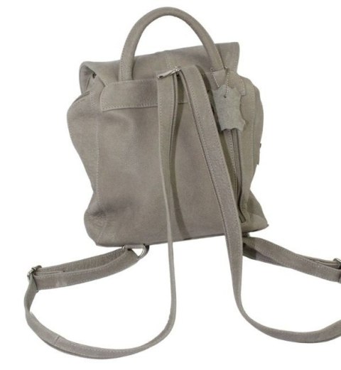 Plecak Skórzany MAGRE (PL) NATALIA Skóra Naturalna Licowa SZARA