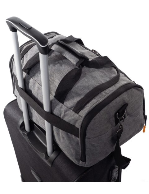 Pojemna Torba Podróżna RGL Samolotowy Bagaż Podręczny PL02 CZARNA 40 x 20 x 25 [cm]