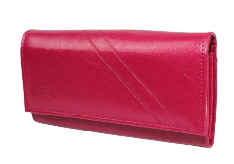 Portfel Damski ELKOR (PL) Długi Klamra Skóra Naturalna EL016B 17 x 9,5 x 2,5 [cm]