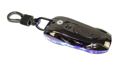Praktyczna Elektryczna Zapalniczka Plazmowa USB Z Kablem Mikro USB Podświetlana BRELOK Do Kluczyków Samochodowych AUDI CZARNA