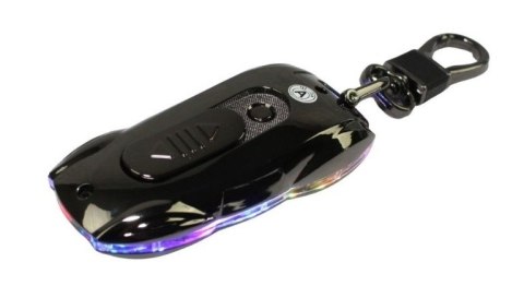 Praktyczna Elektryczna Zapalniczka Plazmowa USB Z Kablem Mikro USB Podświetlana BRELOK Do Kluczyków Samochodowych BMW CZARNA