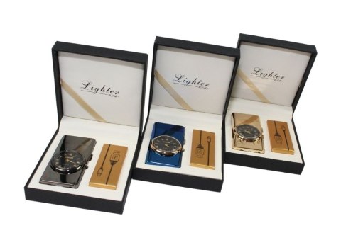 Praktyczna Elektryczna Zapalniczka Plazmowa Z Zegarkiem Ekskluzywne Pudełko