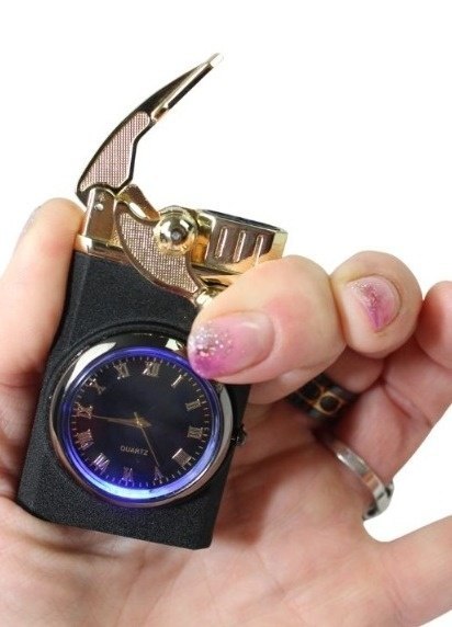 Praktyczna Elektryczna Zapalniczka Żarowa Elegancki Stylowy Zegarek QL-268 20288