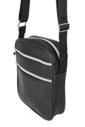 Skórzana Torba Męska Skóra Naturalna Antoszczyk (PL) DeLuxe CZARNY 20 x 16 x 6 [cm]