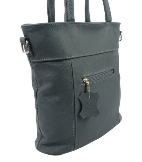 Torebka Skórzana MAGRE (PL) LENA Skóra Naturalna GRANATOWA