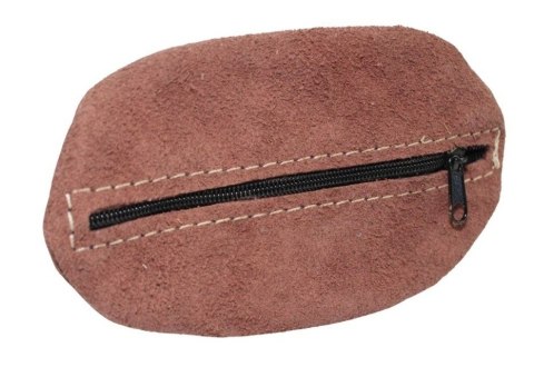 Etui Na Klucze Kluczówka Duża Jeden Zamek WIREX (PL) Skóra Naturalna Zamszowa DELUX "JAJO" 13 x 7,5 [cm]