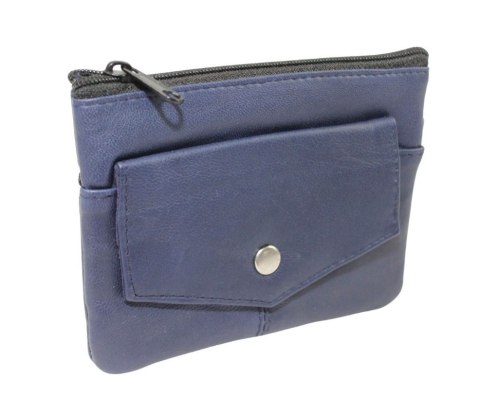 Etui Na Klucze Skórzane Polska Galanteria (PL) KC-01 Skóra Naturalna Kluczówka Duża Na Jeden Komplet Kluczy 12,5 x 10 x 1,5 [cm]