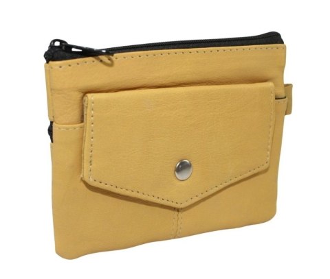 Etui Na Klucze Skórzane Polska Galanteria (PL) KC-01 Skóra Naturalna Kluczówka Duża Na Jeden Komplet Kluczy 12,5 x 10 x 1,5 [cm]