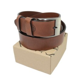 Pasek Męski Skórzany BETLEWSKI (PL) Skóra Naturalna Licowa EXTRA Gładki 40 mm JASNY BRĄZOWY