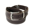 Pasek Skórzany HADA (PL) Skóra Licowa EXTRA VINTAGE MISSISSIPI BLUES 40 mm CZEKOLADOWY 