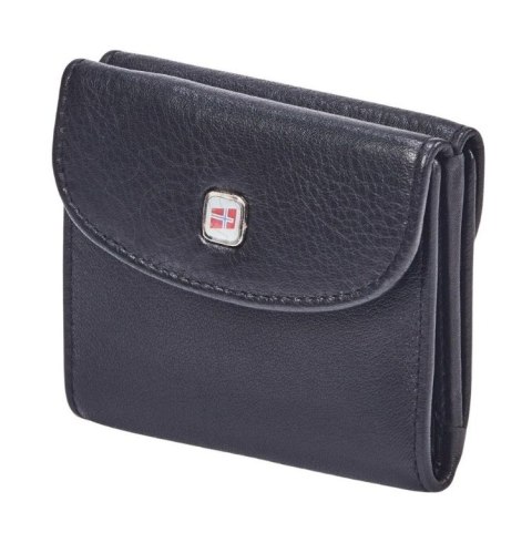 Portfelik Uniwersalny Mała Sakieweczka Skórzana MARS NORDEE Skóra Naturalna RFID  GW-3770 CZARNY 9 x 7 x 2 [cm]