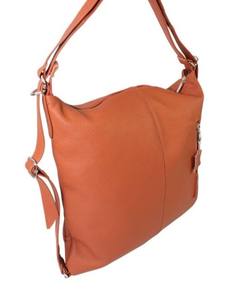 Praktyczny Plecak Skórzany Torebka 2 w 1 MAGRE (PL) AMELIA Skóra Naturalna Licowa CEGLASTY Praktyczny Plecak Skórzany Torebka 2 w 1 MAGRE (PL) AMELIA Skóra Naturalna Licowa CEGLASTY