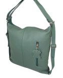 Praktyczny Plecak Skórzany Torebka 2 w 1 MAGRE (PL) AMELIA Skóra Naturalna Licowa CIEMNY ZIELONY Praktyczny Plecak Skórzany Torebka 2 w 1 MAGRE (PL) AMELIA Skóra Naturalna Licowa CIEMNY ZIELONY