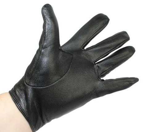 Rękawiczki Skórzane Samochodowe Z wycięciami PolskaGalanteria Ze Skóry Cielęcej Rozmiar 11 CZARNE