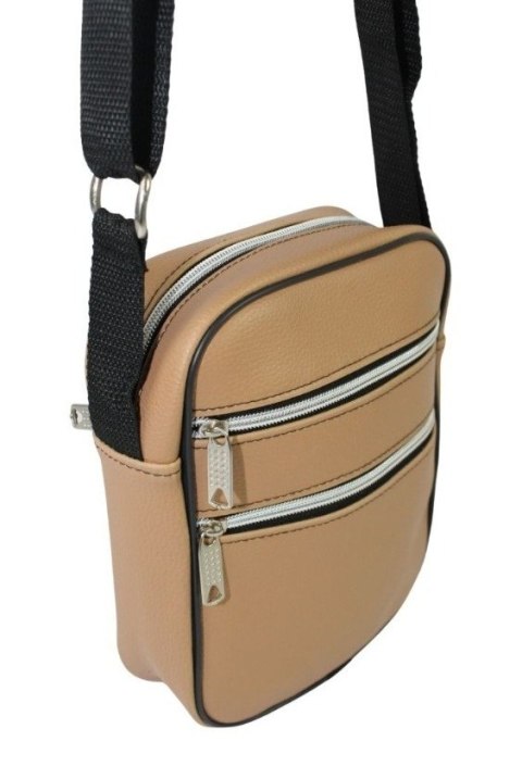 Skórzana Torba Męska Średnia Pionowa BISZKOPTOWA Antoszczyk (PL) 20 x 16 x 5 [cm]