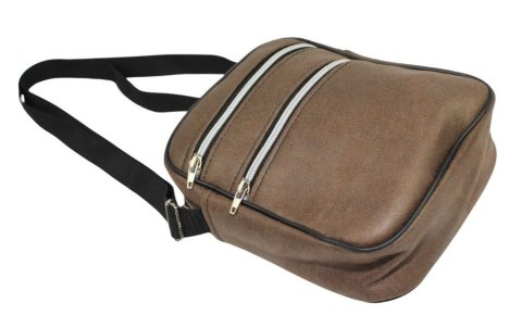 Skórzana Torba Męska Średnia Pionowa BRĄZOWA Antoszczyk (PL) 20 x 16 x 5 [cm]