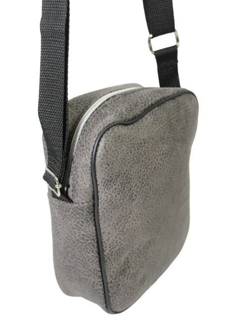 Skórzana Torba Męska Średnia Pionowa POPIELATA Antoszczyk (PL) 20 x 16 x 5 [cm]