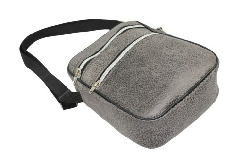 Skórzana Torba Męska Średnia Pionowa POPIELATA Antoszczyk (PL) 20 x 16 x 5 [cm]