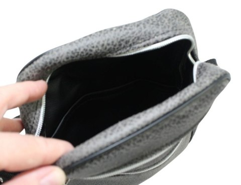 Skórzana Torba Męska Średnia Pionowa POPIELATA Antoszczyk (PL) 20 x 16 x 5 [cm]