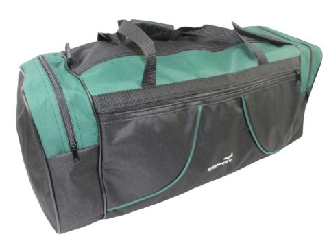 Torba Podróżna Średnia CONVEY (PL) CZARNO CIEMNO ZIELONA 62 x 24 x 24 [cm]