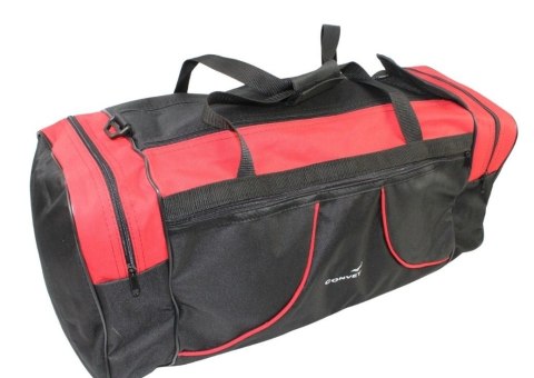Torba Podróżna Średnia CONVEY (PL) CZARNO-CZERWONA 62 x 24 x 24 [cm]