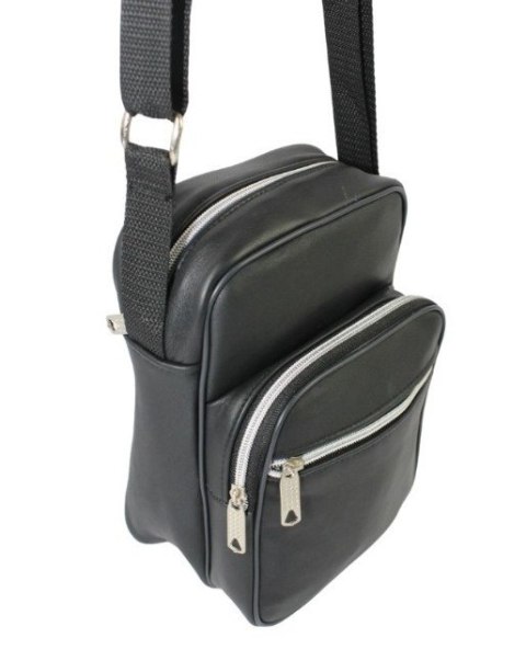 Torba/Saszetka Średnia Na Ramię WACEK MAŁY Antoszczyk (PL) Pionowa DeLuxe CZARNA 22 x 15,5 x 10 [cm]