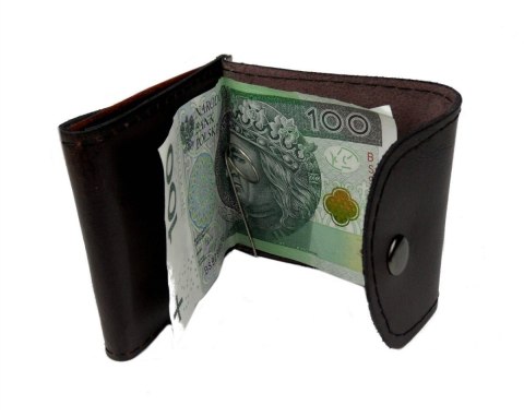 Banknotówka Mała MAGRE (PL) Skóra naturalna 8 x 9 [cm]