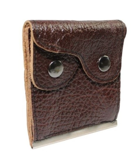 Banknotówka Mała Wzór III MAGRE (PL) Skóra Naturalna 8 x 9 [cm]