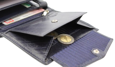 Elegancki Portfel Męski Skórzany ROVICKY (PL) Skóra Licowa Duży Pionowy Bez Zapięcia RFID 326-RBA-D