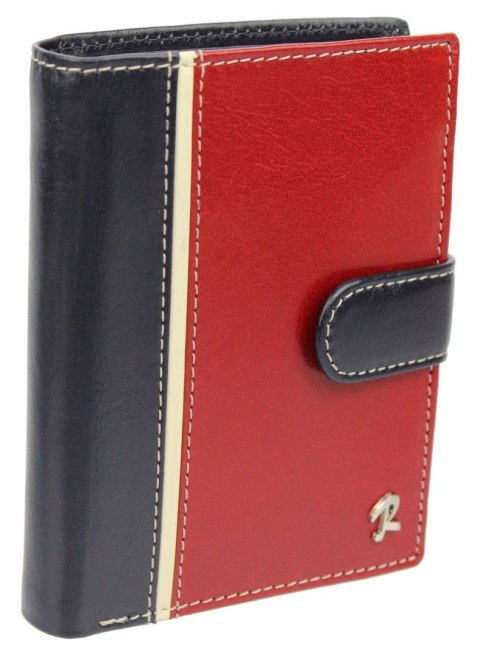 Elegancki Portfel Męski Skórzany ROVICKY (PL) Skóra Licowa Duży Pionowy Z Zapięciem RFID 326L-RBA-D