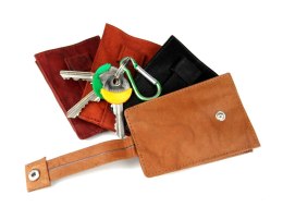 Etui na klucze skórzane BAG STREET Skóra Naturalna Kluczówka Trapez BS580