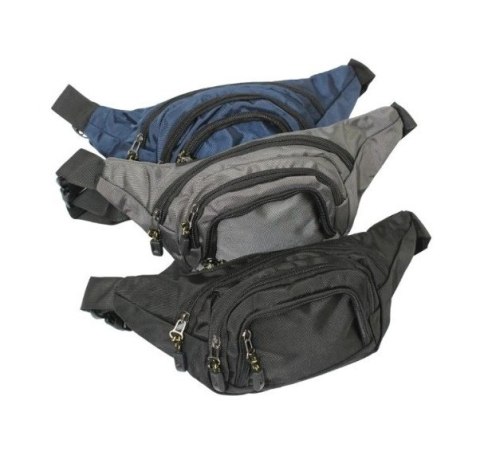 Materiałowa Pojemna Saszetka Do Paska Biodrówka Nerka PolskaGalanteria 7011 30 x 14 x 8 [cm]