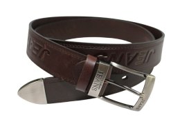 Pasek Męski Skórzany CEZ-MAR (PL) CZEKOLADOWY JEANS 