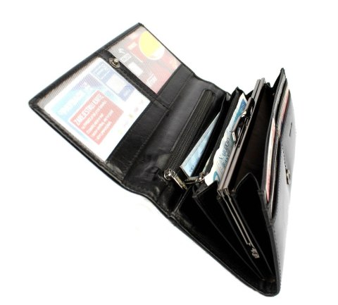 Portfel Damski ROVICKY Długi Z Klamrą Skóra Naturalna Licowa CPR 015 19 x 9 x 3,5 [cm]