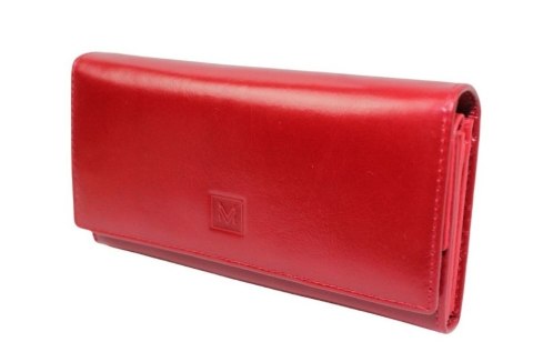 Portfel Damski Skórzany VERMARI Na Klamrę Z Dodatkową Kieszonką Na Nap Wewnątrz Skóra Naturalna 64003 16,5 x 9,5 x 3 [cm]