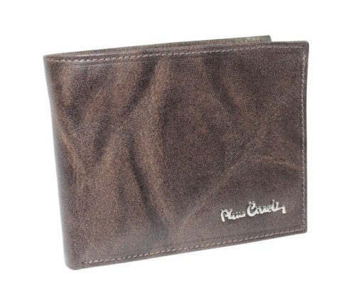 Portfel Męski PIERRE CARDIN Skóra Licowa Duży Poziomy Bez Zapięcia Jedno Skrzydełko 18063 ,,MOZAJKA,, 12 x 9,5 x 2,5 [cm]