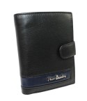 Portfel Męski PIERRE CARDIN Skóra Licowa RFID Duży Pionowy Z Zapięciem MATOWY Z OZDOBNYM ELEMENTEM 331A 13 x 10 x 3 [cm]