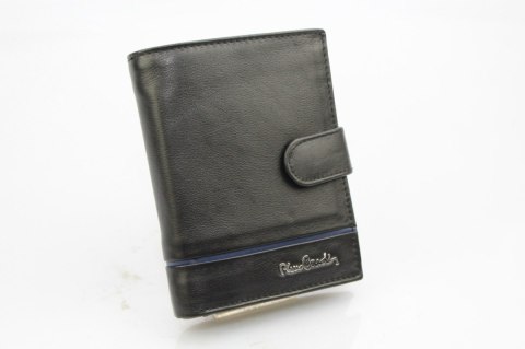 Portfel Męski Skórzany PIERRE CARDIN Skóra Licowa Duży Pionowy Z Zapięciem Z OZDOBNYM ELEMENTEM RFID 326A 12,5 x 10 [cm]