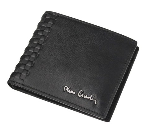 Portfel Męski Skórzany PIERRE CARDIN Skóra Licowa Średni Poziomy Bez Zapięcia Z Ozdobnym Elementem 8824 11 x 9 x 2,5 [cm]