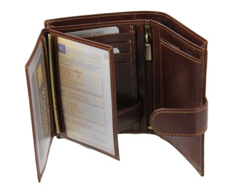 Portfel Męski Skórzany ROVICKY Skóra Licowa Duży Pionowy Z Zapięciem N62L-RVT