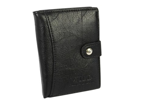 Portfel Męski WILD E-skóra Duży Pionowy Z Zapięciem WI1141-1 12,5 x 9,5 x 2 [cm]