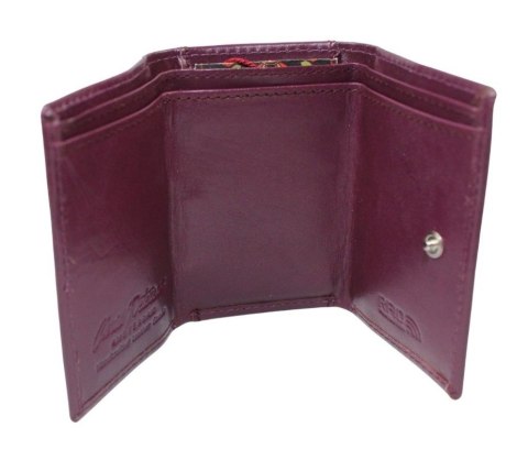 Portfel Skórzany Peterson Skóra Licowa Mały Poziomy - Sakiewka PTN-86 9 x 7 x 2 [cm] 