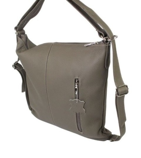 Praktyczny Plecak Skórzany Torebka 2 w 1 MAGRE (PL) AMELIA Skóra Naturalna Licowa CIEMNY ZIEMISTY Praktyczny Plecak Skórzany Torebka 2 w 1 MAGRE (PL) AMELIA Skóra Naturalna Licowa CIEMNY ZIEMISTY