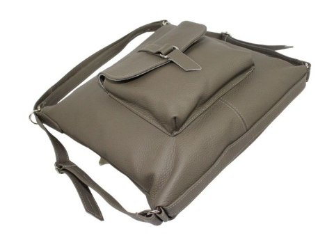 Praktyczny Plecak Skórzany Torebka 2 w 1 MAGRE (PL) AMELIA Skóra Naturalna Licowa CIEMNY ZIEMISTY Praktyczny Plecak Skórzany Torebka 2 w 1 MAGRE (PL) AMELIA Skóra Naturalna Licowa CIEMNY ZIEMISTY