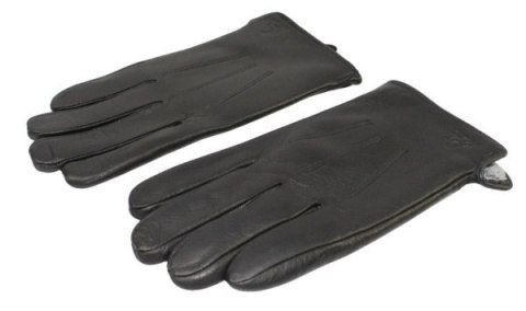 Rękawiczki Męskie PolskaGalanteria Ocieplane Ze Skóry Renifera Rozmiar 10 1/2 ELEGANCKIE PRZESZYCIE CZARNE