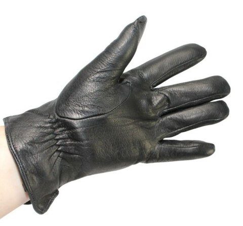 Rękawiczki Męskie PolskaGalanteria Ocieplane Ze Skóry Renifera Rozmiar 12 1/2 ELEGANCKIE PRZESZYCIE CZARNE