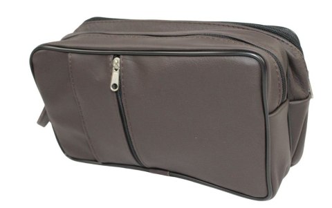 Saszetka Męska Skórzana Bardzo Duża GRETOS (PL) MAKO I Skóra Naturalna CZEKOLADOWY 27 x 16 x 10 [cm]