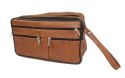 Saszetka Męska Skórzana Bardzo Duża GRETOS (PL) MAKO I Skóra Naturalna KARMELOWY 27 x 16 x 10 [cm]